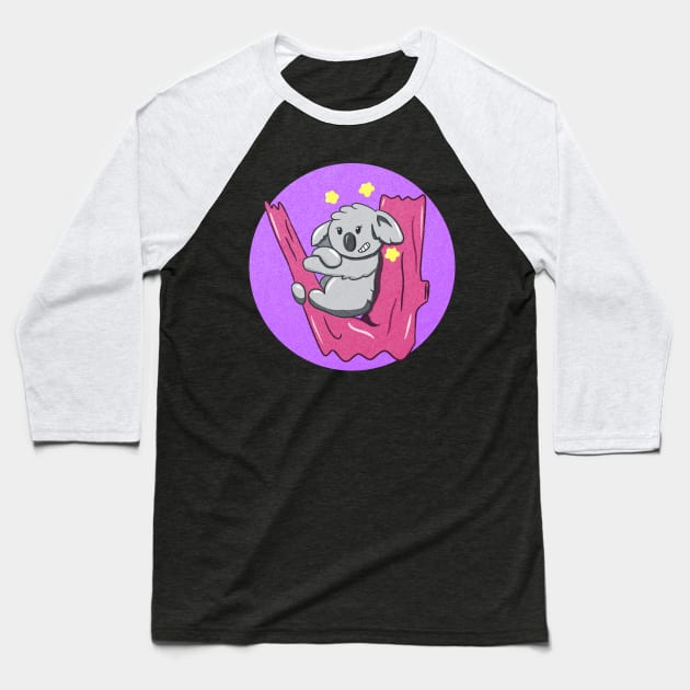 Cool Vintage Cute Koala Baseball T-Shirt by Kidrock96